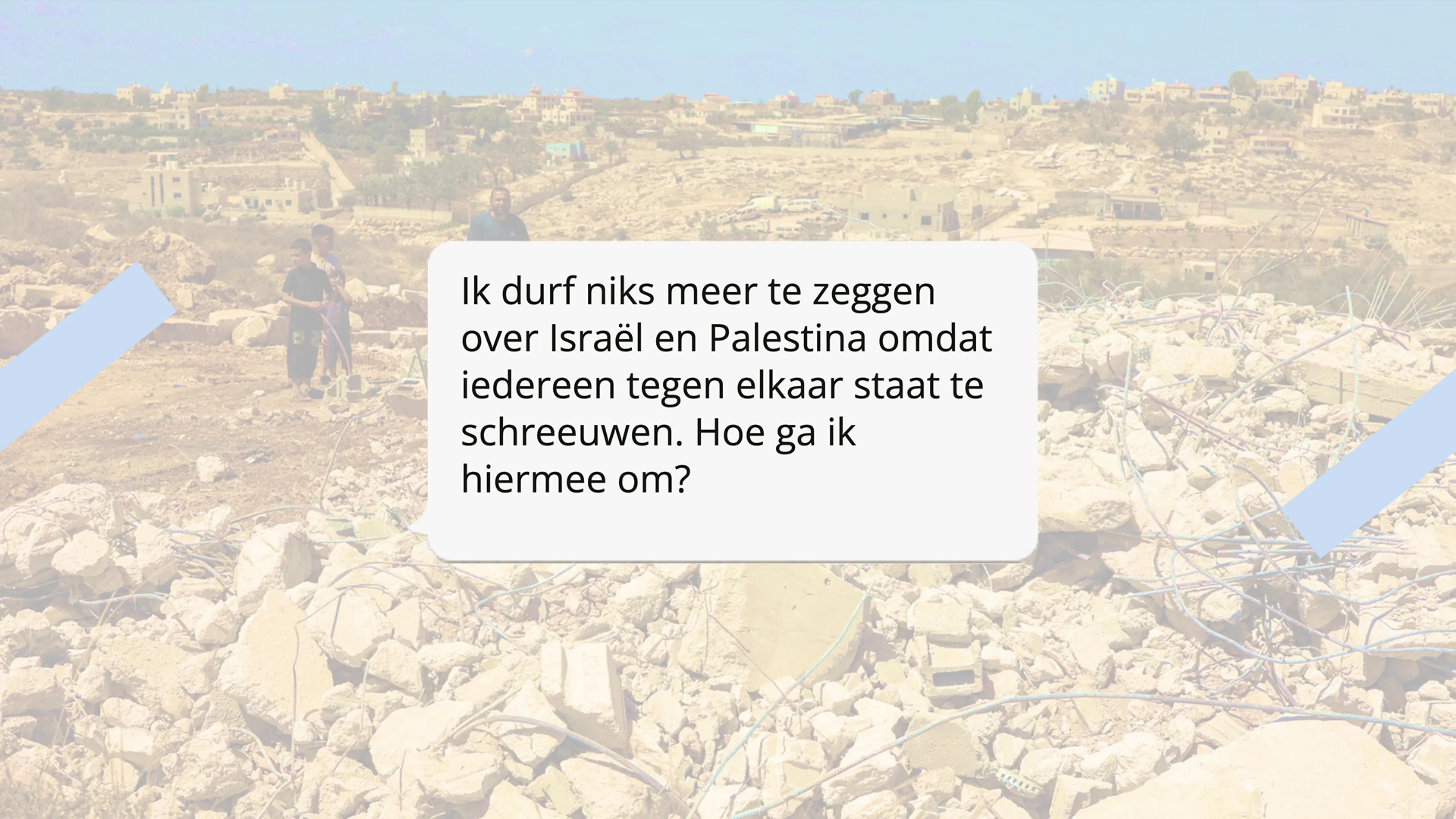 Zo denken jullie over de situatie in Israël en Palestina 👇