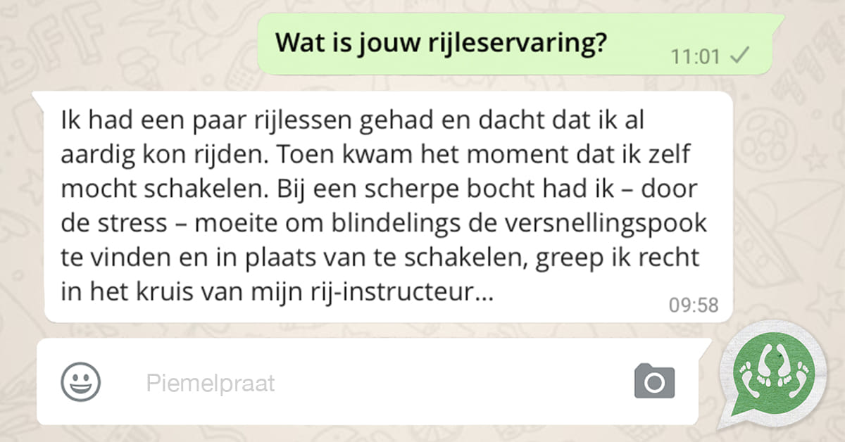 Rijlesgruwel: "Ik moest zachter rijden zodat de rij-instructeur kon flirten..."