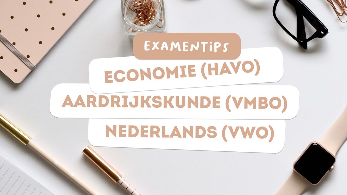 Tips Voor Examen Aardrijkskunde Vmbo Economie Havo En EO BEAM