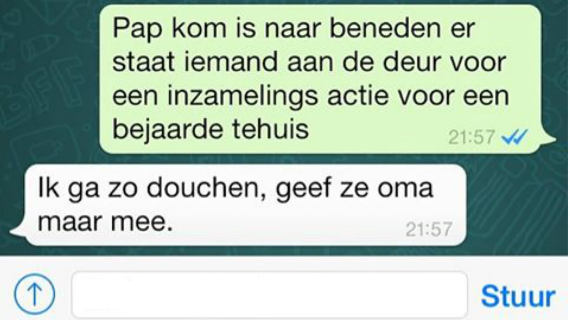 Ouders op WhatsApp: "Je nek stinkt!"