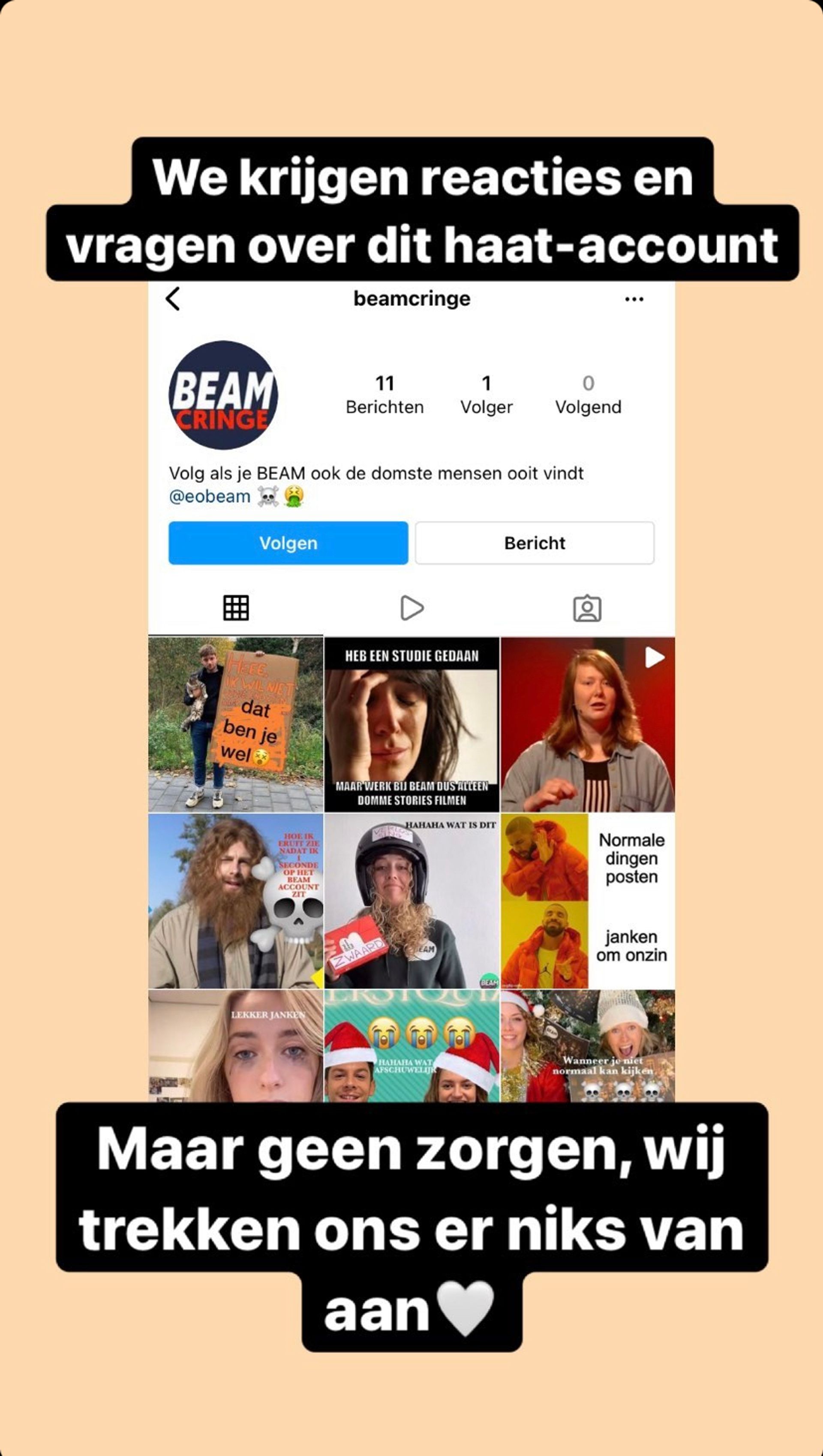 haat account story beam