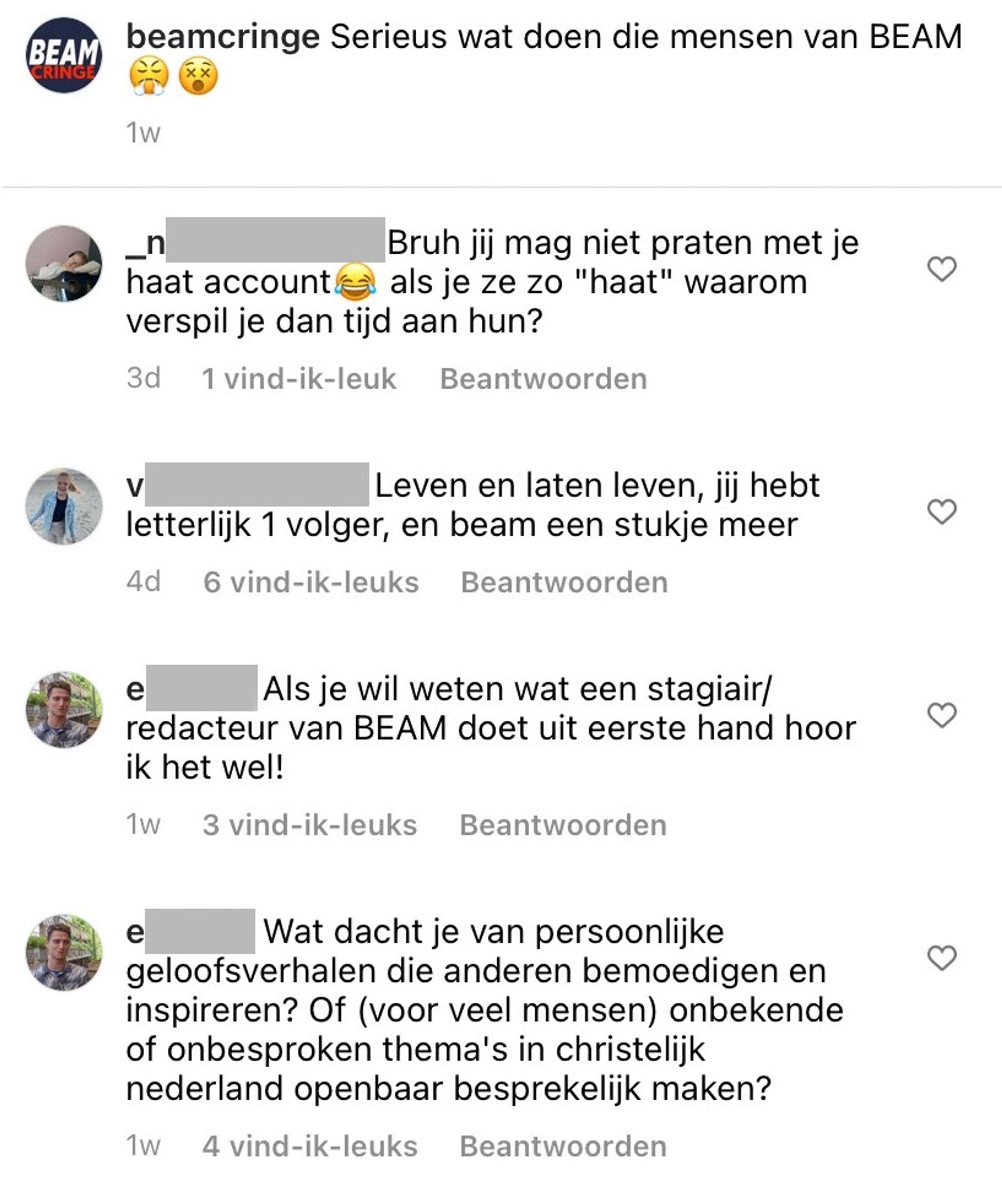 beam haat account post