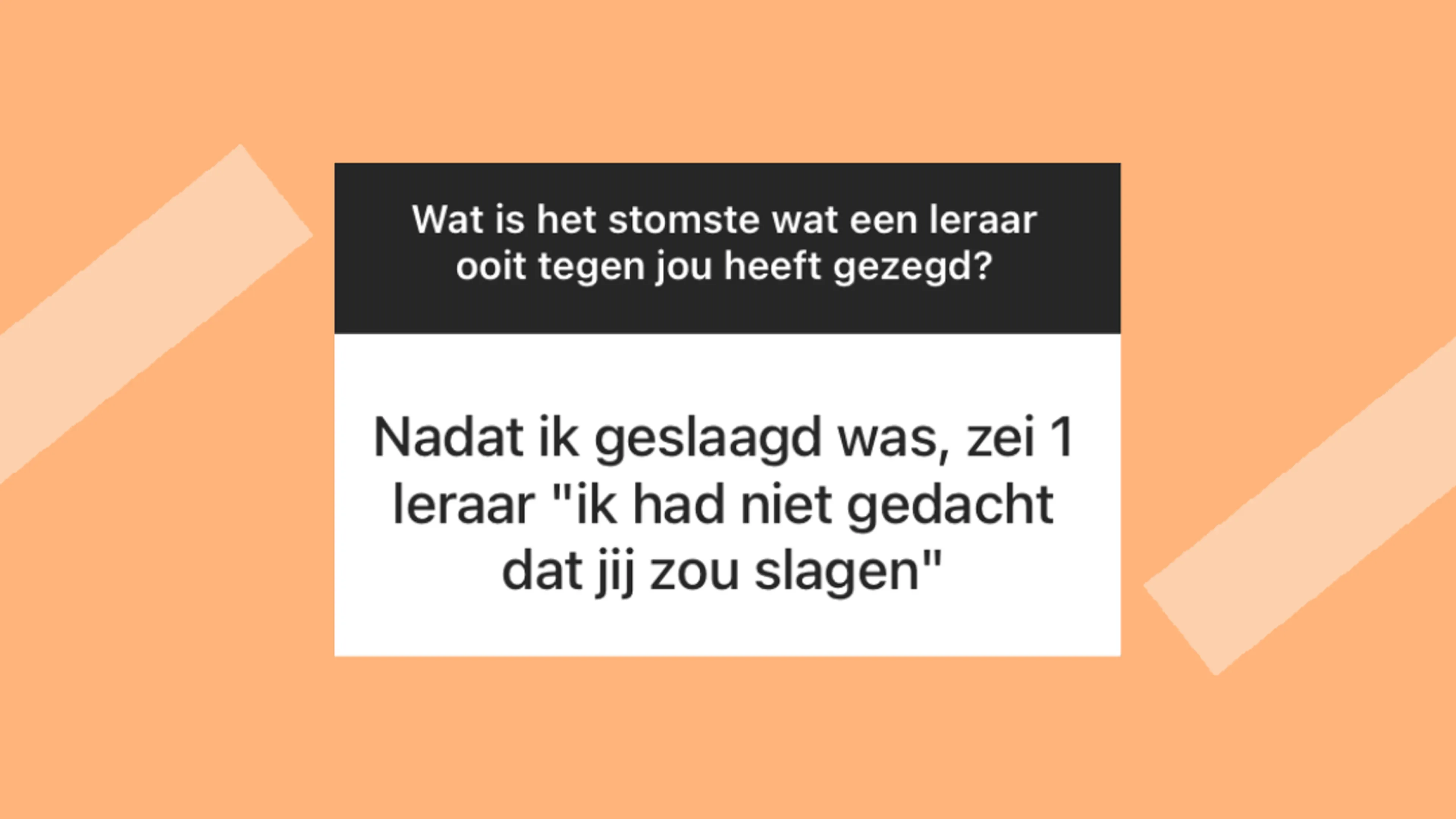 10x stomme opmerkingen van leraren