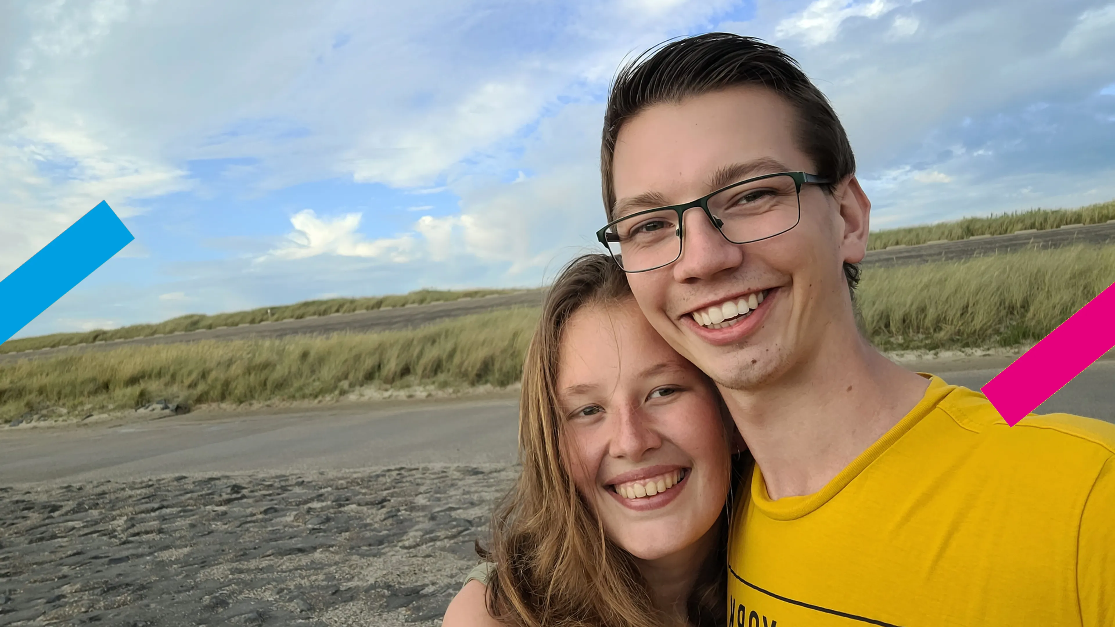 Dawid (22) en Naomy (19) kregen een relatie door een BEAM-trui: ‘God had het zo voorbestemd’