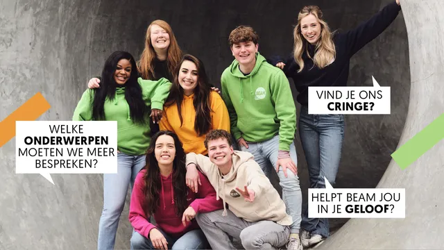 Groepsfoto van het BEAM Team.