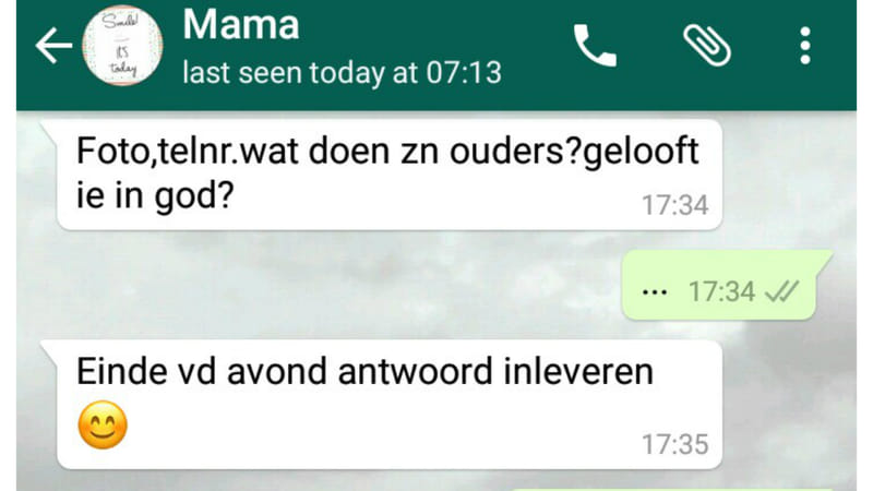 Ouders op WhatsApp: "Hallooooo, ik spam jou"